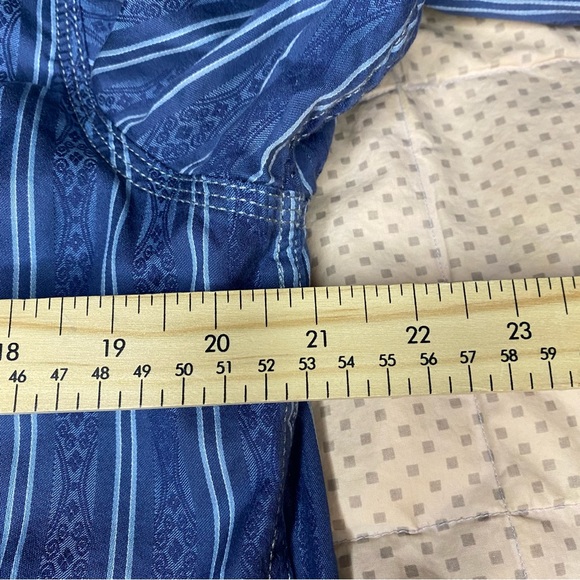 Age Of Wisdom Shirt Pearl Snap Men’s Blue 70’s Vibe Size Medium - Picture 8 of 11